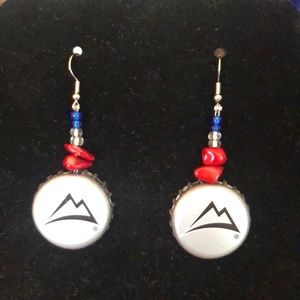 Coors Light bottle cap earrings
